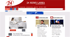 Desktop Screenshot of 24newslanka.com